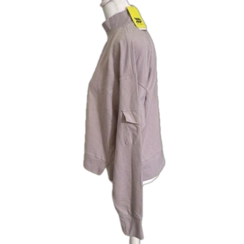 All In Motion French Terry Sweatshirt Lilac Purple Thumb Hole Women Size M - Picture 8 of 16
